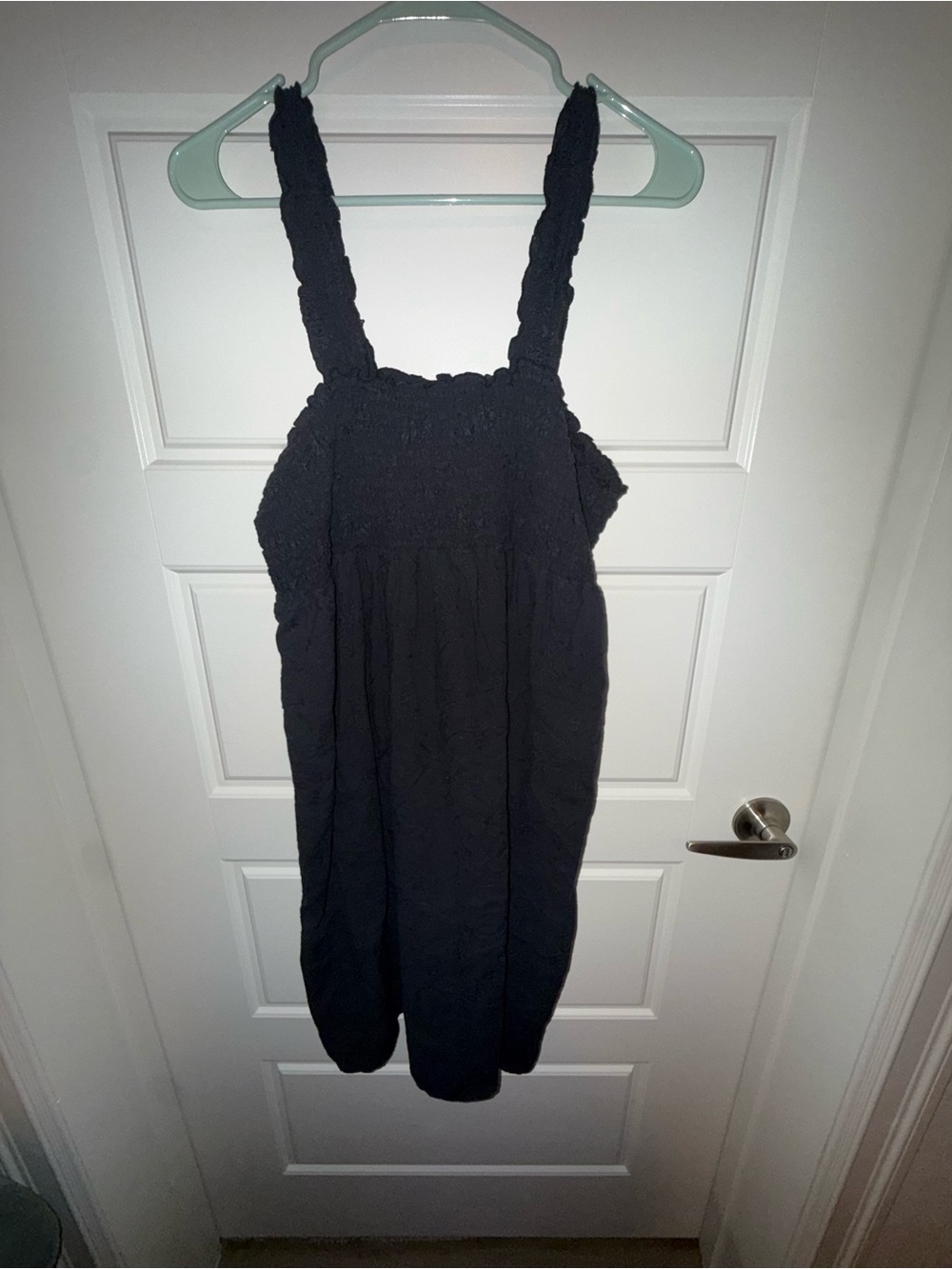 Sonoma Black Smocked Strap Dress